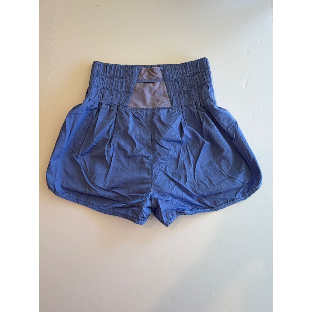 Free People FP Movement The Way Home Shorts Blue High Waisted Athletic M